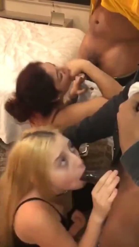 Белые шлюхи рады обслужить черных парней