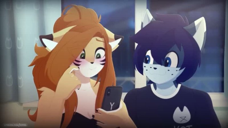 Лисичка эйприл и её волчонок