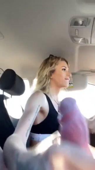 Multi Tasking Driver Makes Husband Cum While Sheampaposs Driving