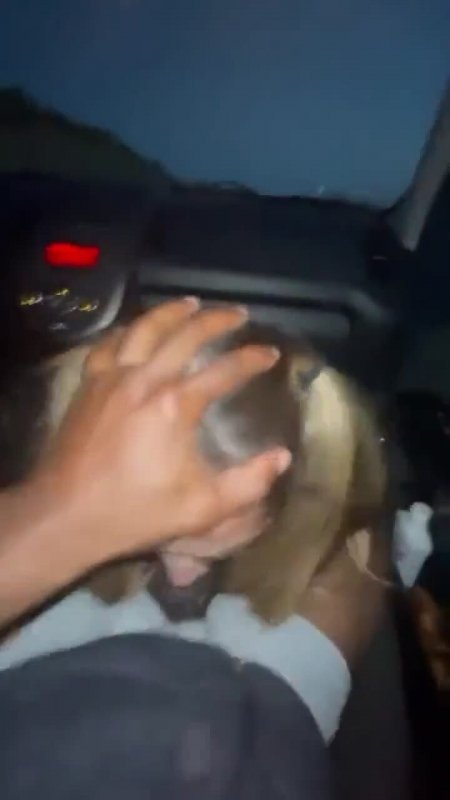 Нига в тачке тыкает на ротан девке